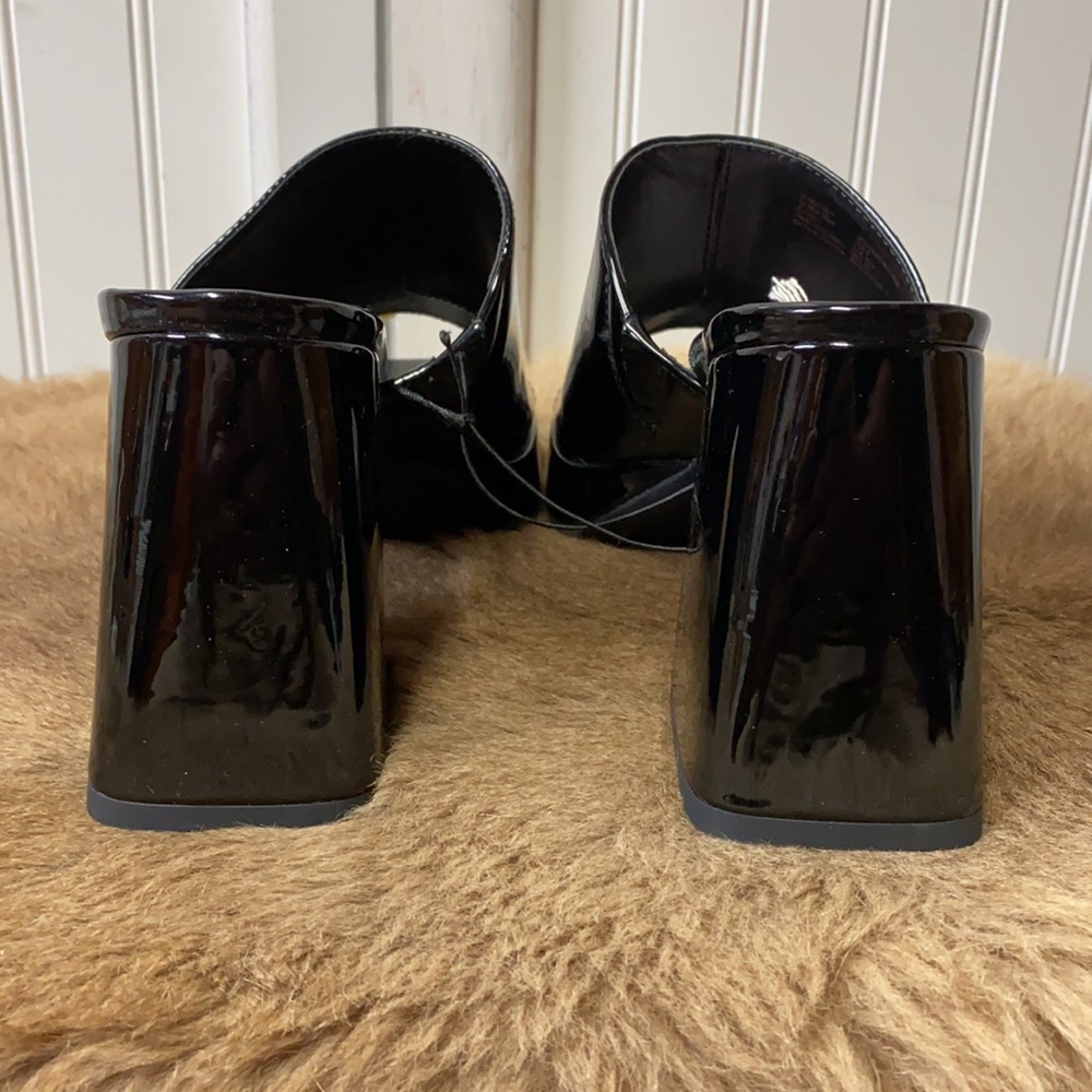 Sam & Libby Black Chunky Heels Platform Shoes 9 NWT Retro GoGo - Picture 6 of 11